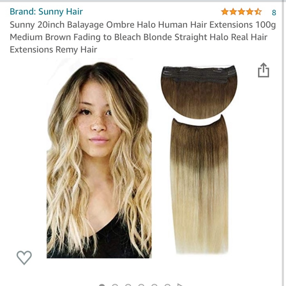 balayage halo hair extensions